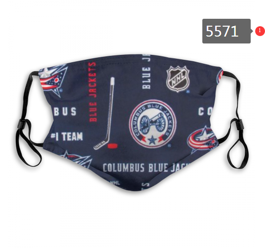 2020 NHL Columbus Blue Jackets #2 Dust mask with filter